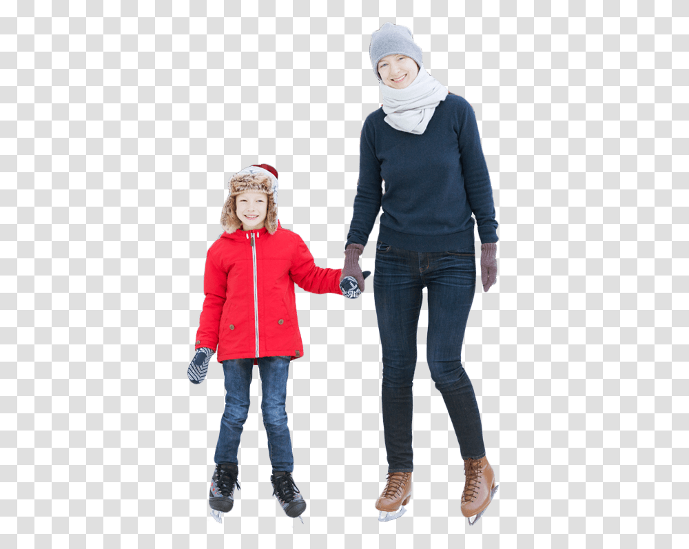 Ice Skating People, Long Sleeve, Person, Hand Transparent Png