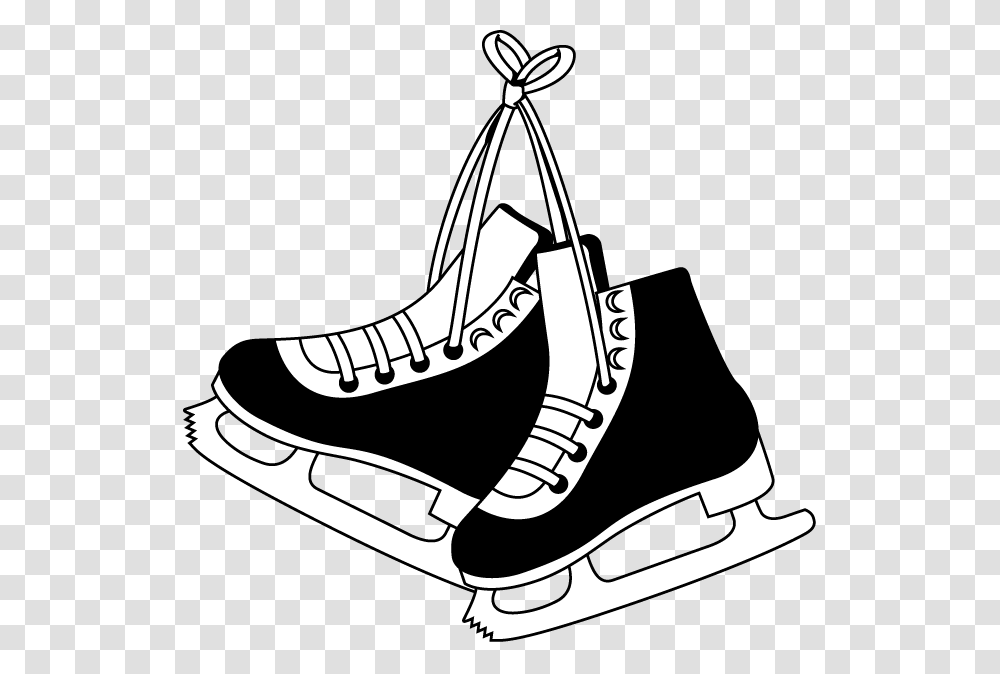 Ice Skating Shoes Picture, Stencil Transparent Png