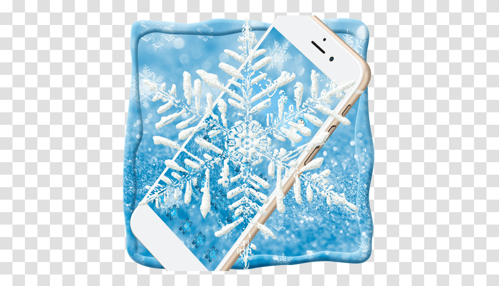 Ice Snow Live Wallpaper Apk 1 Mobile Phone, Snowflake, Rug, Electronics, Cell Phone Transparent Png