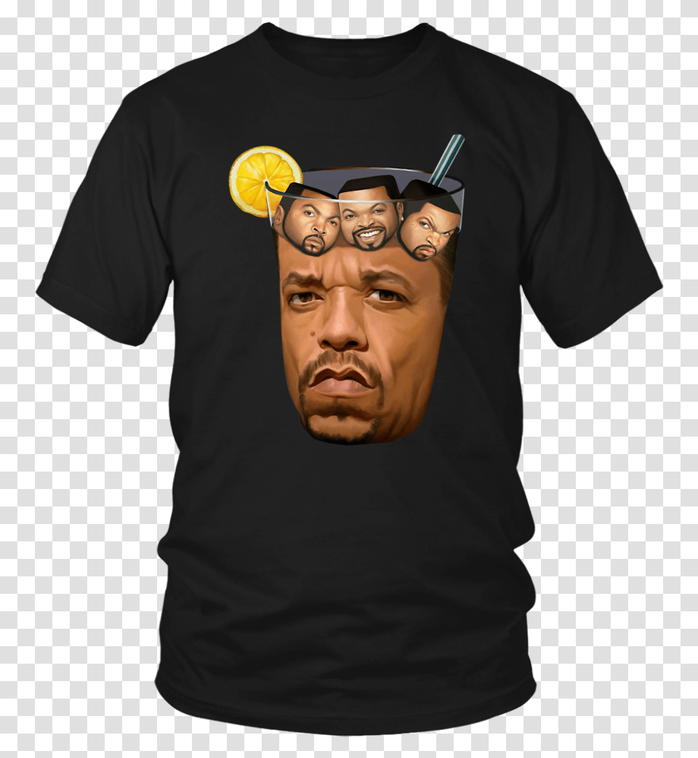 Ice Tea Ice Cube Funny Hiphop Rap Shirts Glass Of Ice T With Ice Cubes, Apparel, T-Shirt, Person Transparent Png