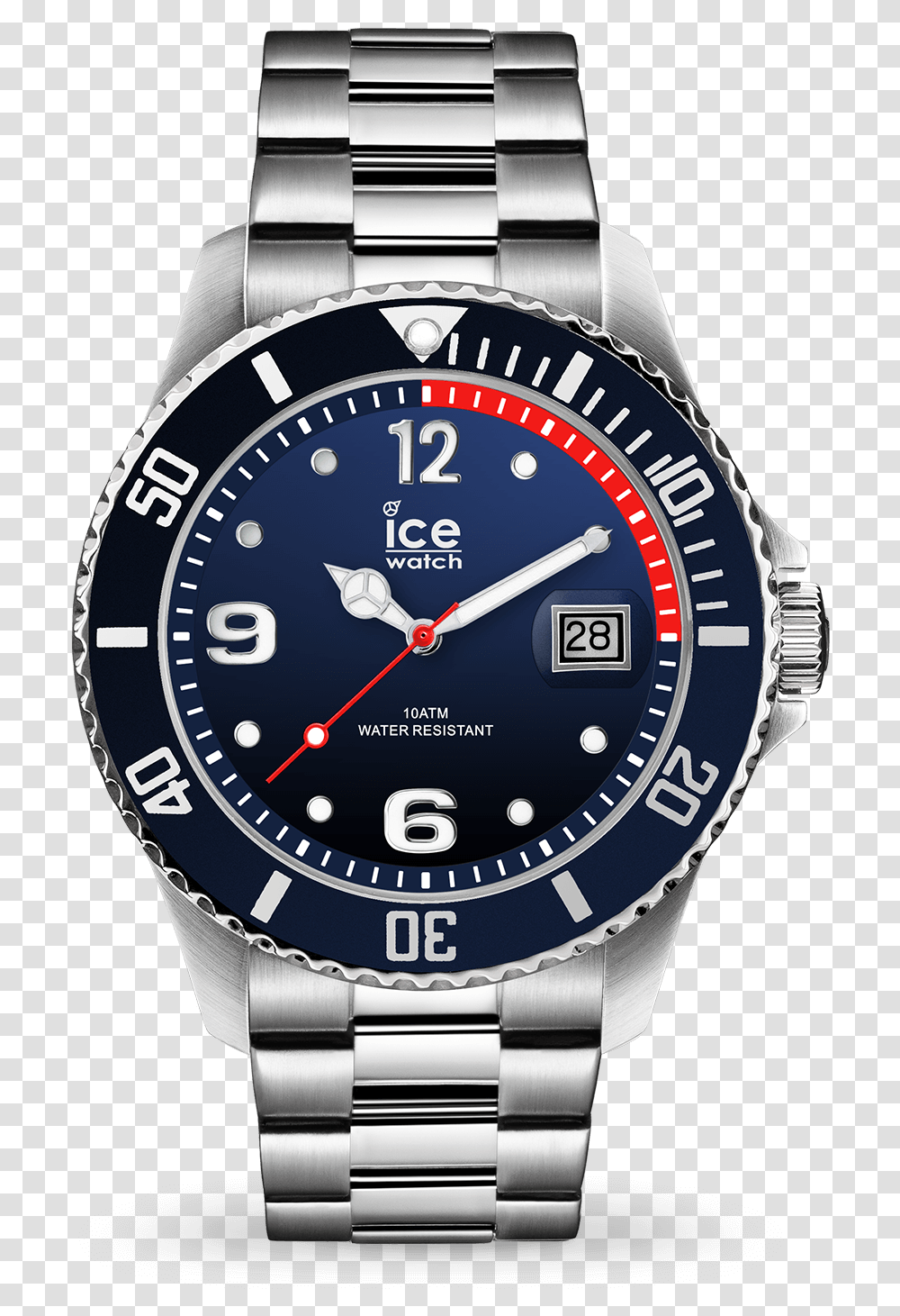 Ice Watch Silver Blue, Wristwatch Transparent Png