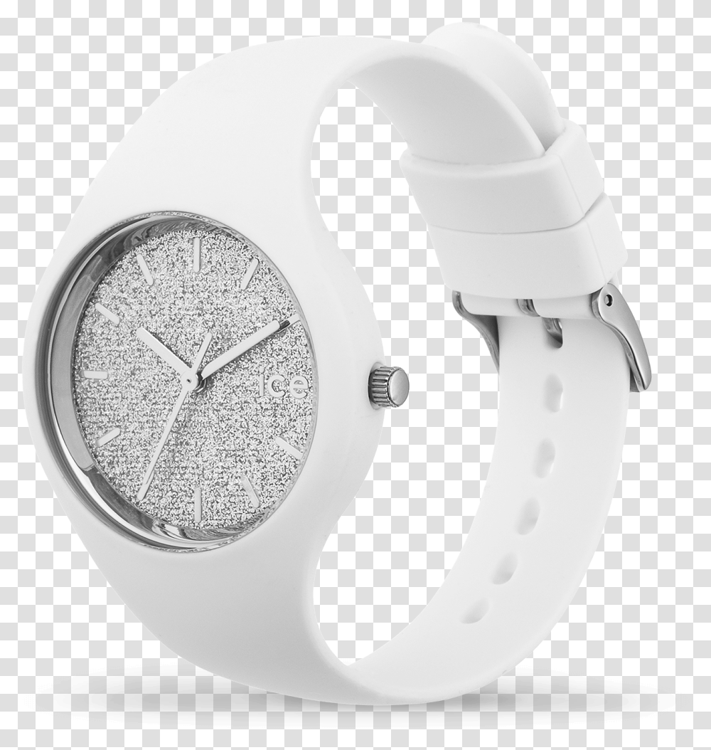 Ice Watch White Blue Download Watch, Wristwatch, Helmet, Apparel Transparent Png