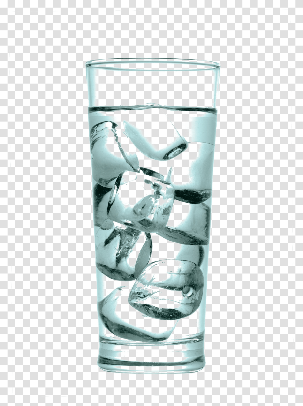 Ice Water Image, Glass, Bottle, Crystal, Beverage Transparent Png