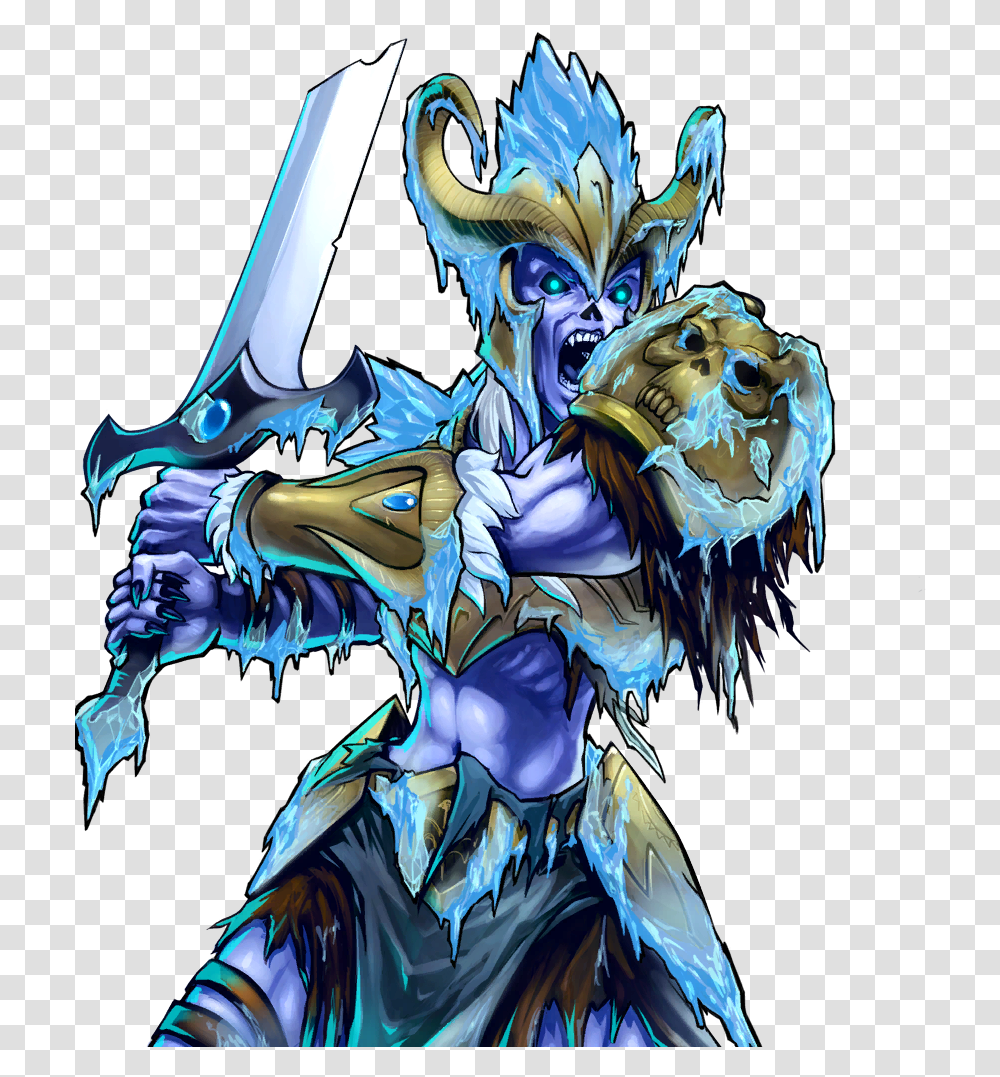 Ice Wraith Illustration, Graphics, Art, Alien, Statue Transparent Png