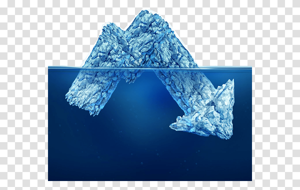 Iceberg Drawing Glacier Hidden Risk, Outdoors, Nature, Crystal, Snow Transparent Png