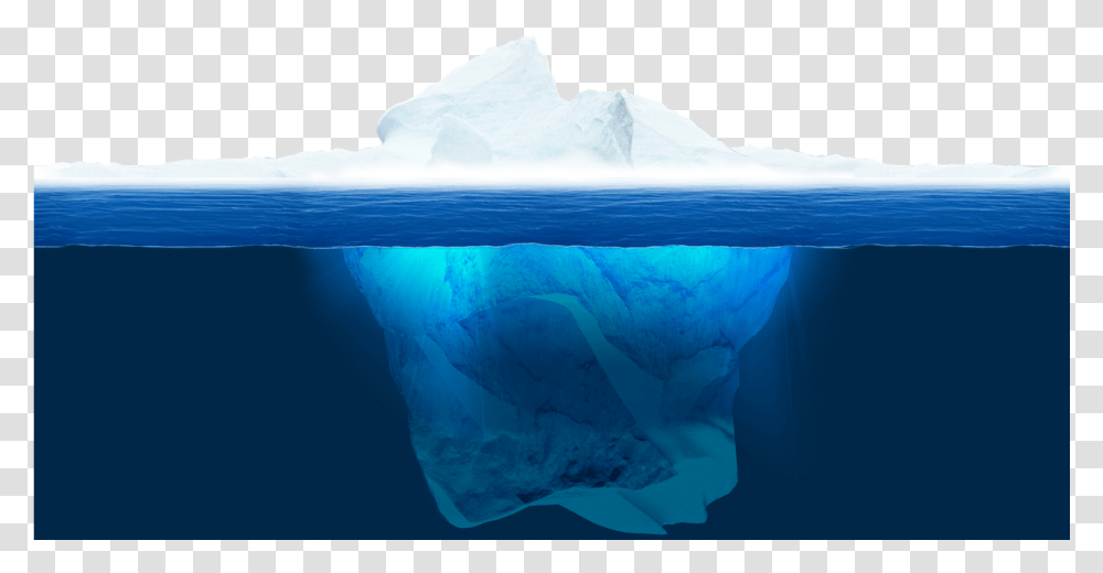 Iceberg Drawing Underwater Iceberg, Nature, Outdoors, Snow, Mountain Transparent Png