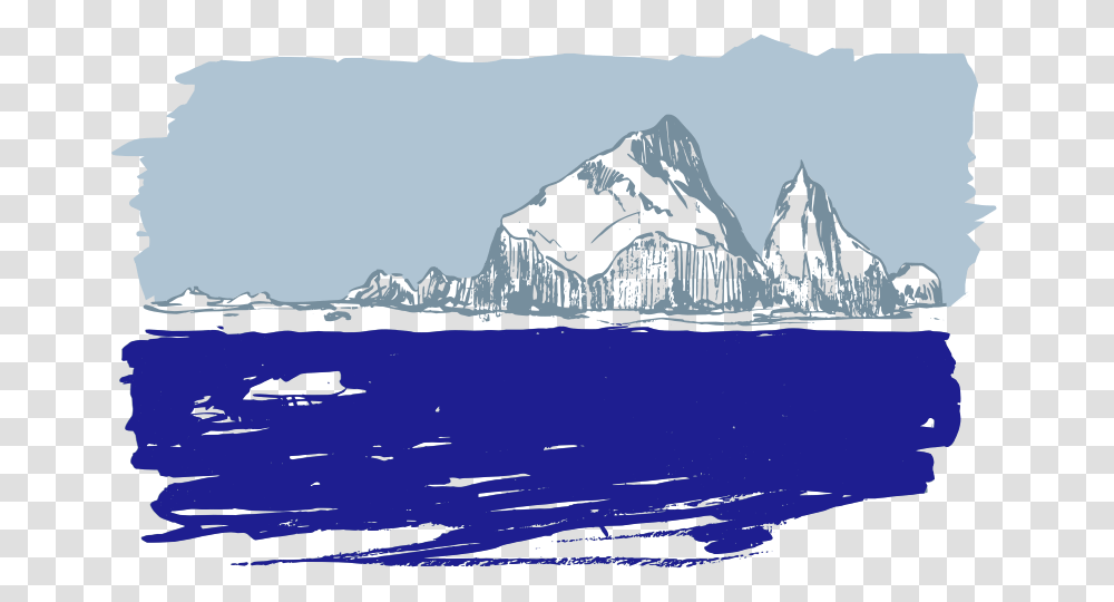 Iceberg, Mountain, Outdoors, Nature, Snow Transparent Png