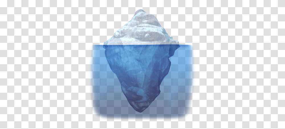 Iceberg Top And Bottom Iceberg, Outdoors, Nature, Snow, Diaper Transparent Png