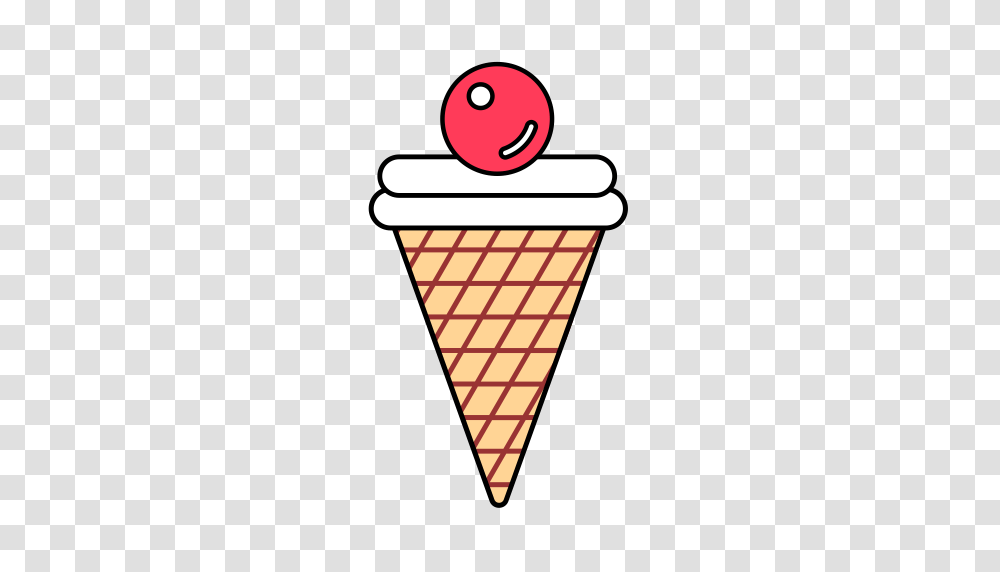 Icecream Fill Flat Icon With And Vector Format For Free, Cone Transparent Png