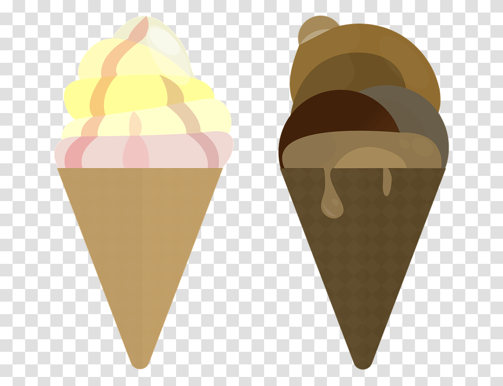 Icecream Vanilla Ice Ice Cream Cream Dessert Ice Cream Cone, Food, Creme, Transparent Png