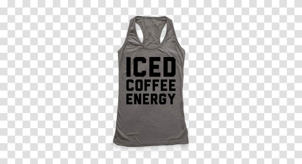 Iced Coffee Racerback Tank Tops Lookhuman, Apparel, Shirt, Undershirt Transparent Png