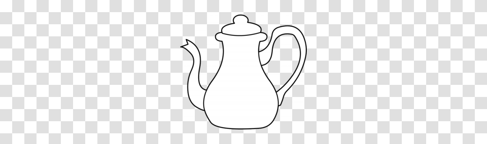 Iced Tea Black And White Clipart, Pottery, Teapot, Jar, Potted Plant Transparent Png