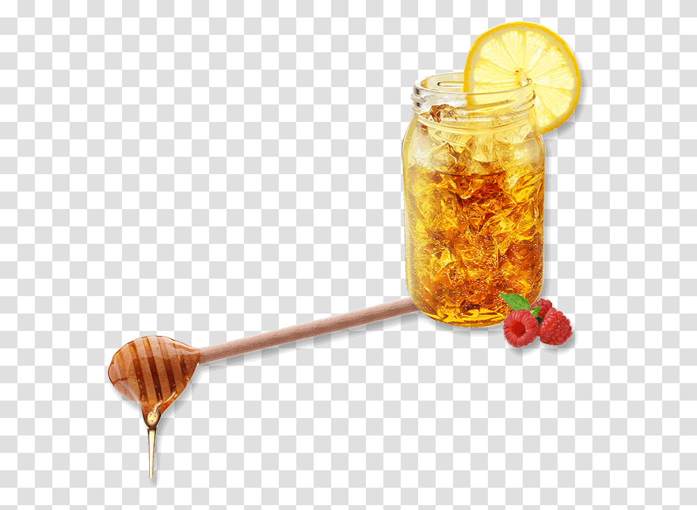 Iced Tea Iced Tea Honey, Plant, Food, Spoon, Jar Transparent Png