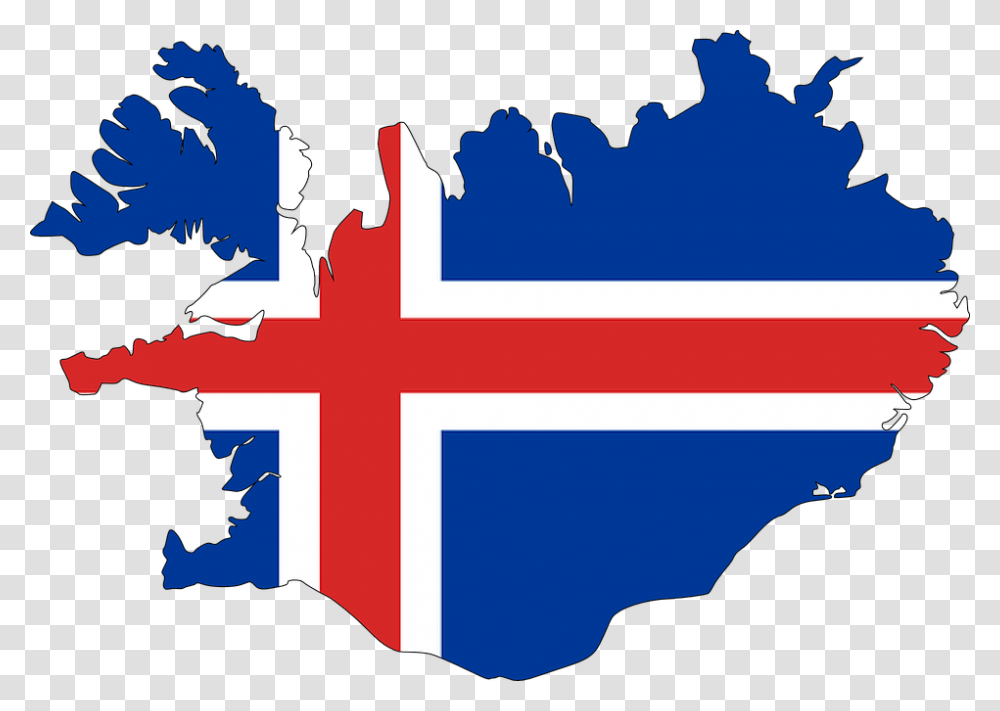 Iceland Flag Map, Logo, Person, First Aid Transparent Png