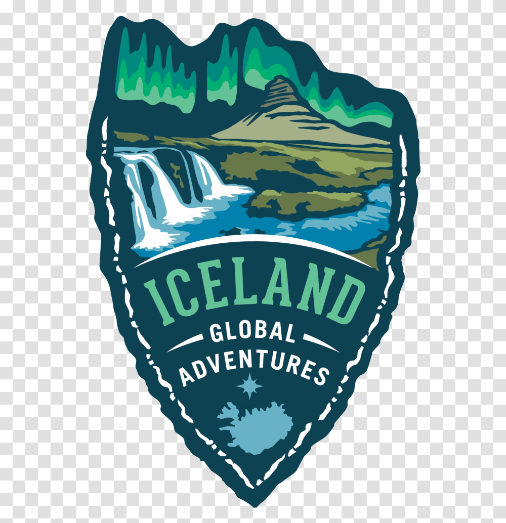 Iceland Global Adventure Logo Illustration, Poster, Advertisement, Flyer, Paper Transparent Png