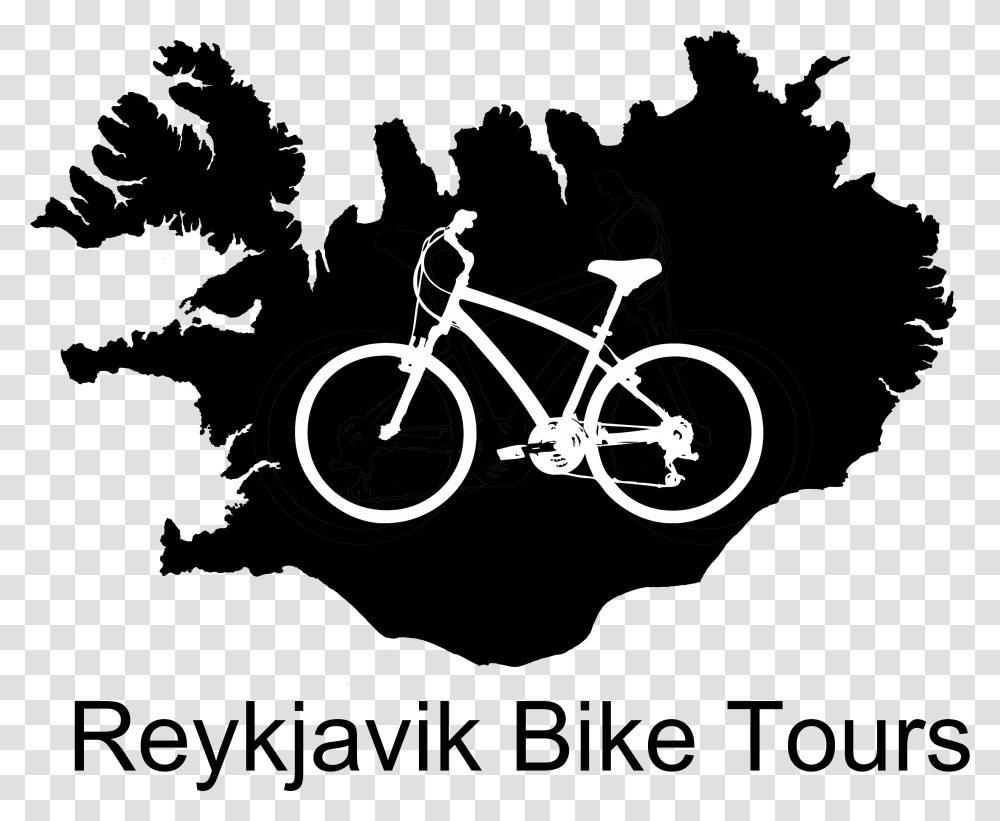 Iceland Map Blue, Bicycle, Vehicle, Transportation, Bike Transparent Png