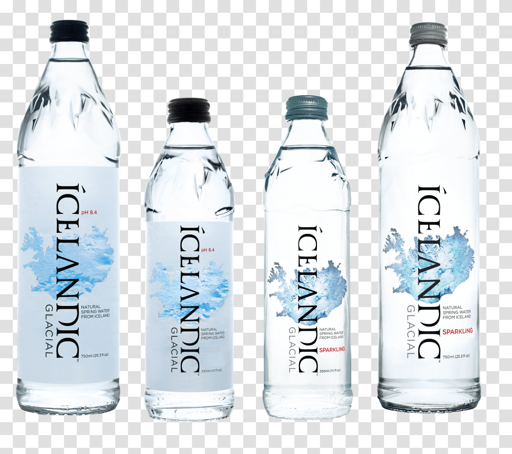 Icelandic Glacial Water Glass Bottle Transparent Png