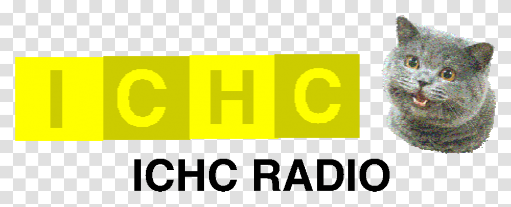 Ichc Radio Logo Old Happy Cat, Label, Mammal, Animal Transparent Png