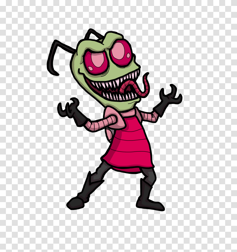 Ichf Invader Zim Horror Flora, Person, People, Paper, Poster Transparent Png