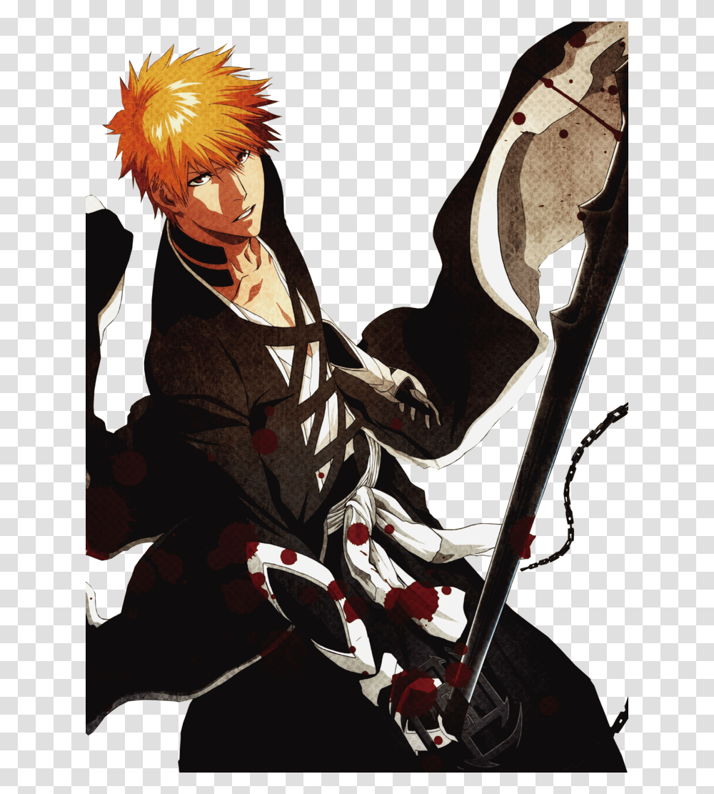 Ichigo Kurosaki, Comics, Book, Manga, Person Transparent Png