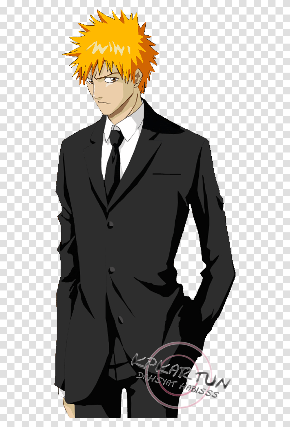 Ichigo Kurosaki High School, Suit, Overcoat, Apparel Transparent Png