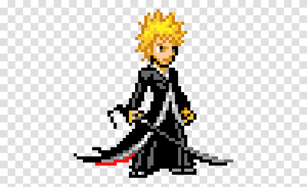 Ichigo Kurosaki Pixel Art, Light, Plant, Tree, Fire Transparent Png