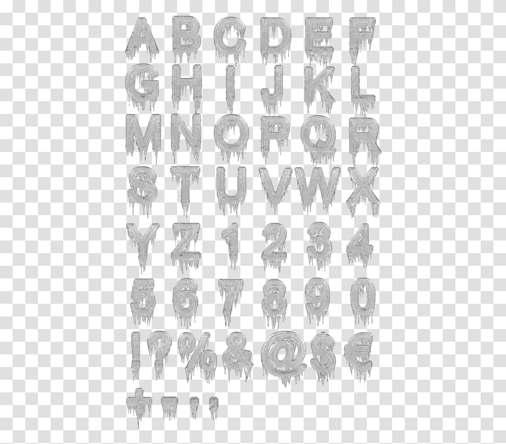 Icicle Font, Rug, Alphabet, Word Transparent Png