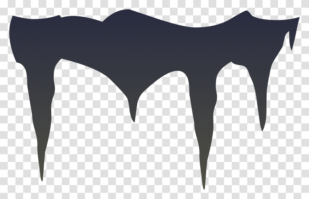 Icicle Microsoft Clipart Cave, Batman Logo, Silhouette, Mammal Transparent Png