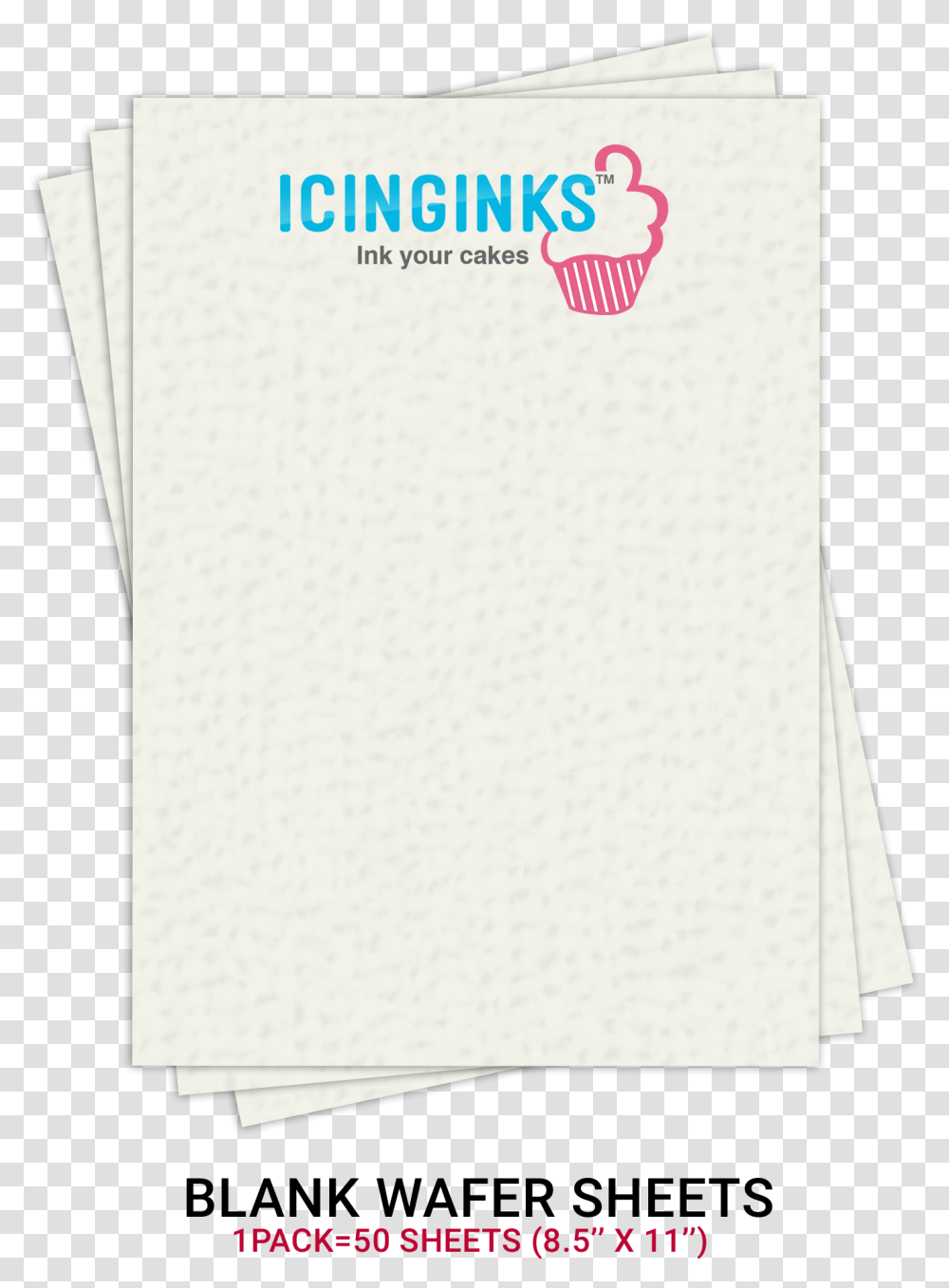 Icinginks Prime Blank Edible Wafer Sheets Pack A4 Rice Paper Edible Printing, Page, Rug, Poster Transparent Png