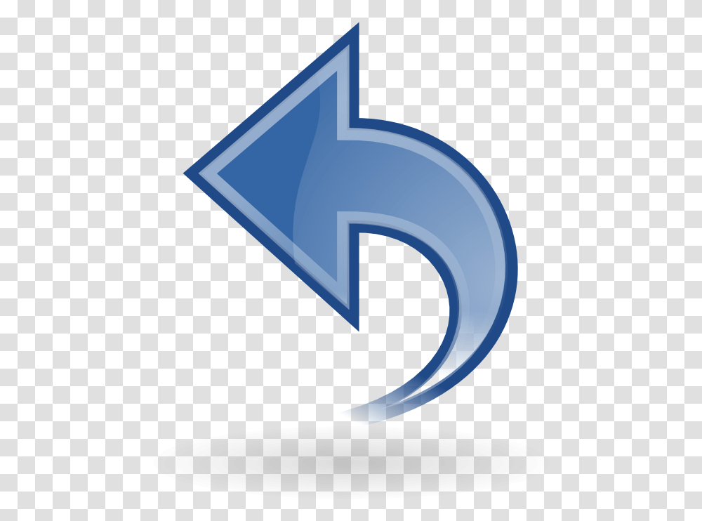 Ico Or Icns Blue Back Arrow Icon, Symbol, Logo, Trademark, Text Transparent Png