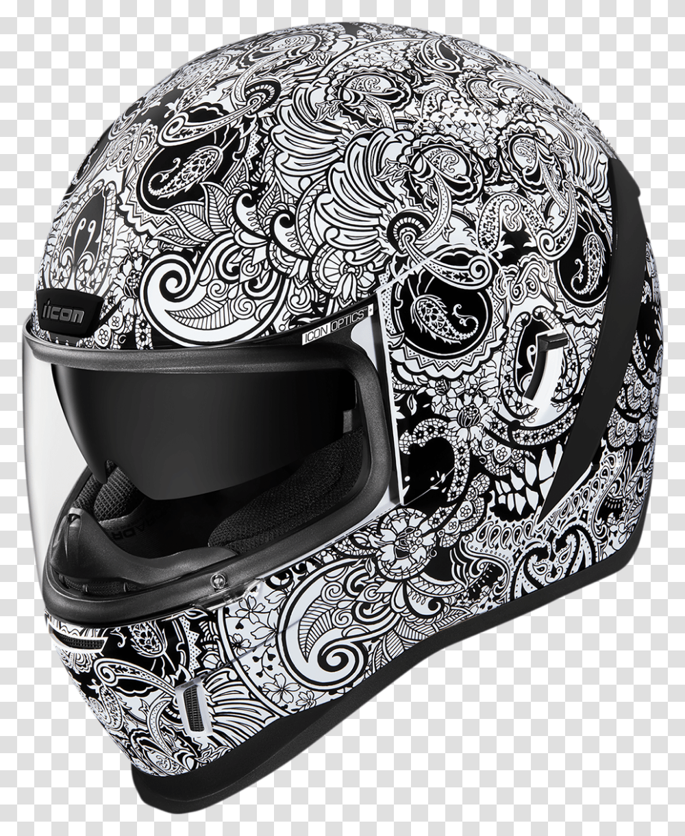 Icon Adult Street Bike Airform Chantilly Opal Helmet White Xl Ebay Motorcycle Helmet, Clothing, Apparel, Crash Helmet, Pattern Transparent Png