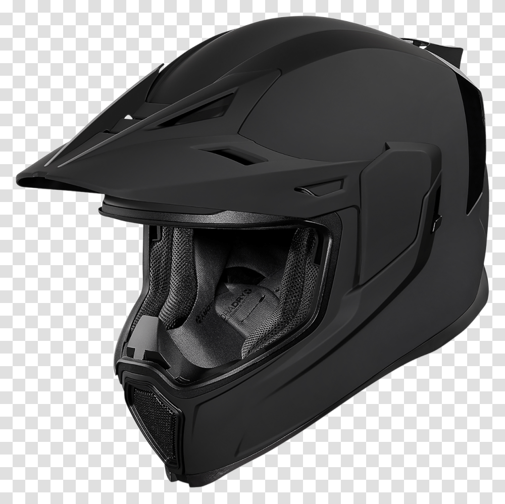 Icon Airflite Moto Rubbatone Helmet Md Black Ebay Helmits, Clothing, Apparel, Crash Helmet Transparent Png