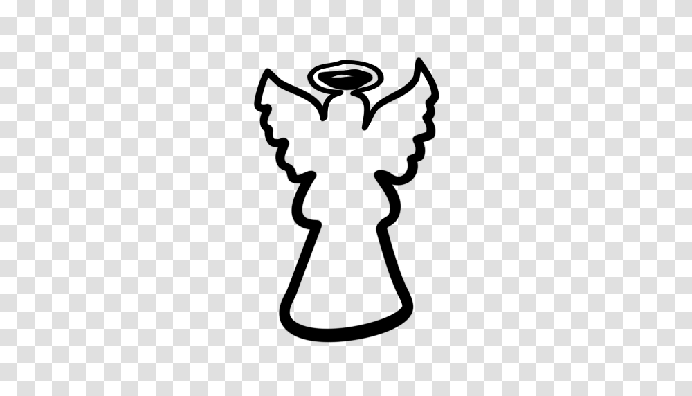 Icon Angel, Cross, Stencil Transparent Png