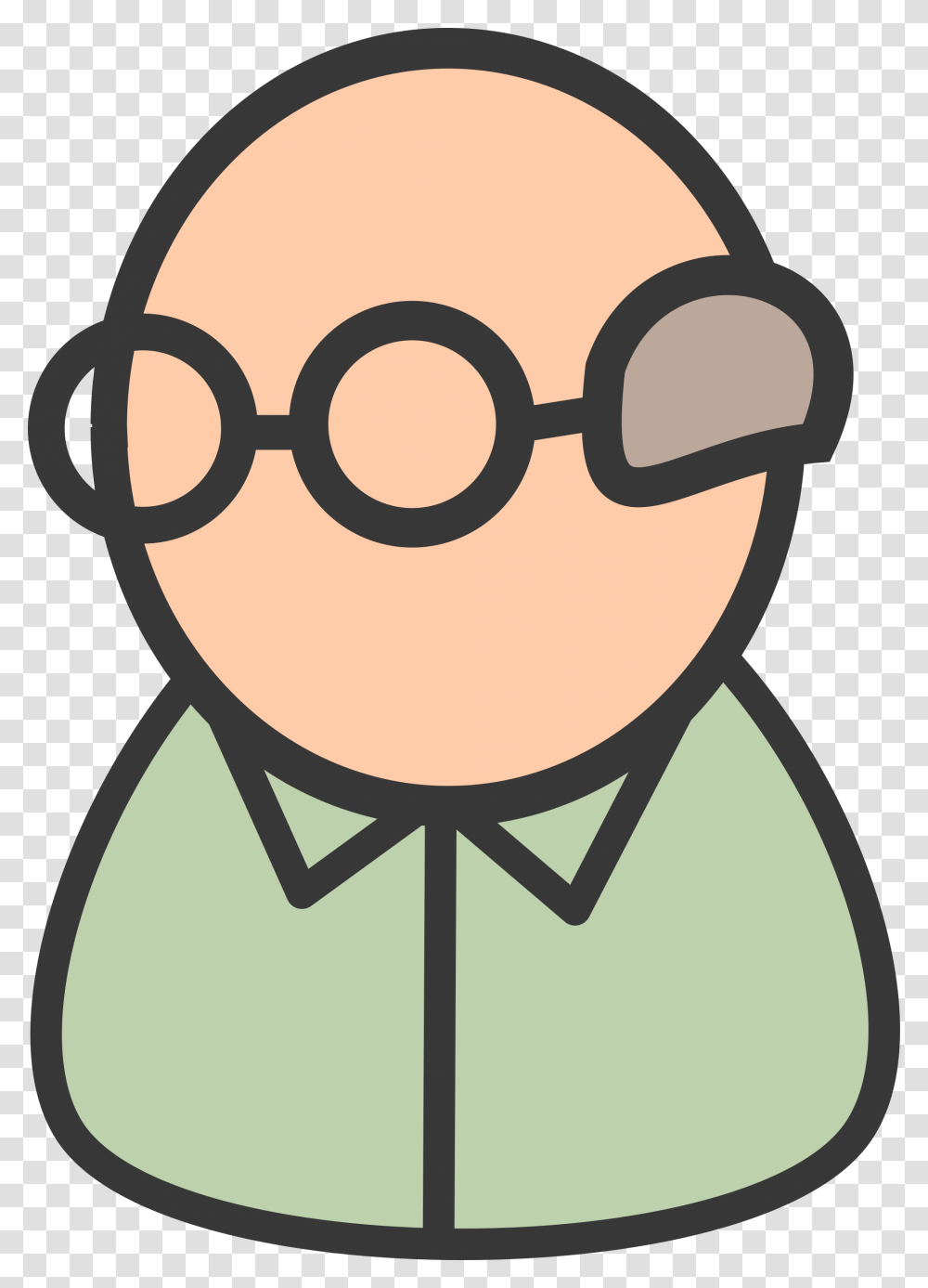 Icon Art Old Man Clipart Elder Clipart, Face, Head, Label Transparent Png