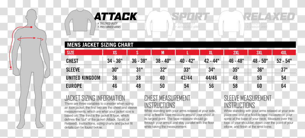 Icon Attack Fit Jacket Sizing Guide Only Jacket Size Chart, Person, Plot, Number Transparent Png