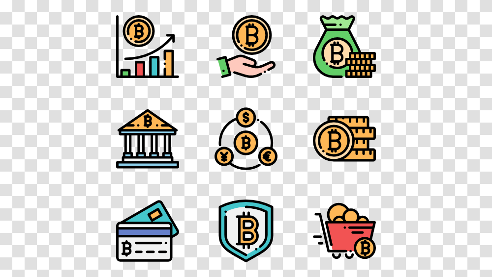 Icon Bitcoin, Number, Alphabet Transparent Png
