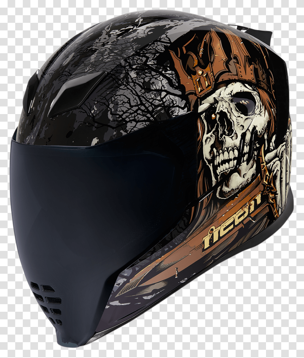 Icon Black Aiflite Uncle Dave Fullface Motorcycle Riding Icon Airflite Uncle Dave, Apparel, Helmet, Crash Helmet Transparent Png