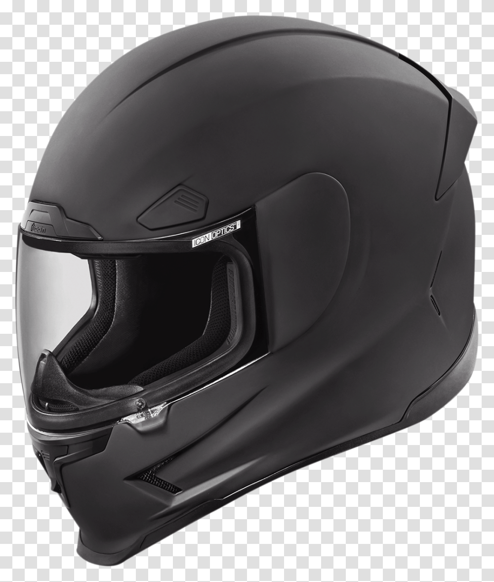 Icon Black Airframe Pro Rubatone Full Face Motorcycle Motorcycle Helmet, Apparel, Crash Helmet Transparent Png