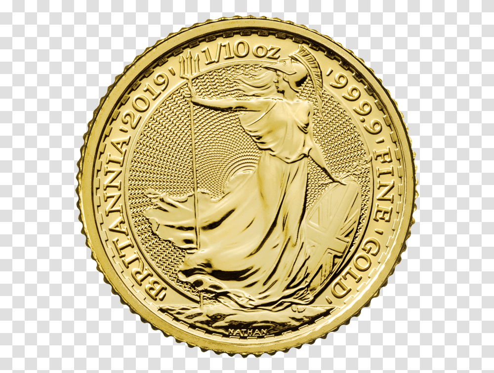 Icon Britannia Gold Coin 2019, Money, Clock Tower, Architecture, Building Transparent Png