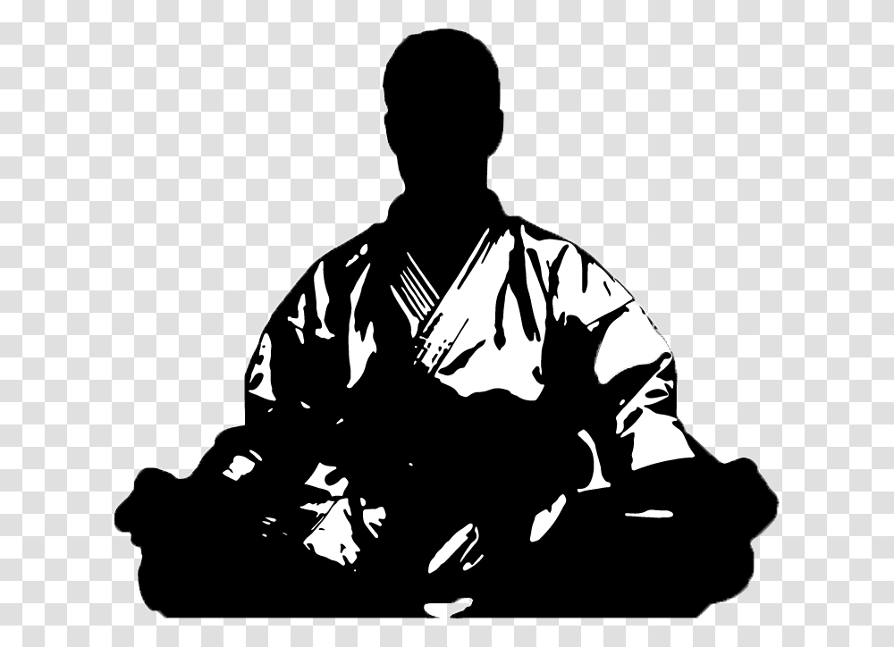 Icon Bruno Meditation Meditation Silhouette, Person, Human, Samurai Transparent Png