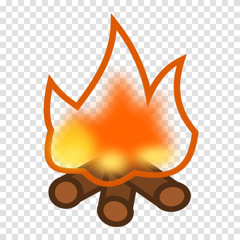 Icon Campfire, Flame, Bonfire, Halloween Transparent Png