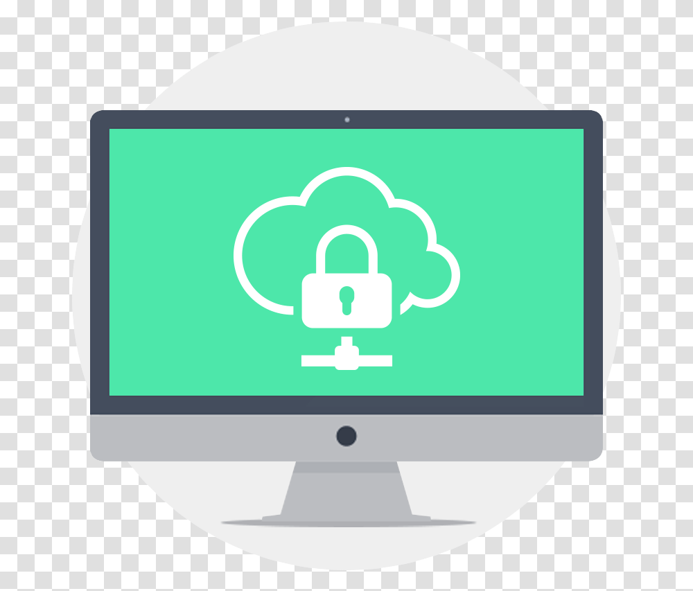 Icon Cloud Data Protection, Security, First Aid, Monitor, Screen Transparent Png
