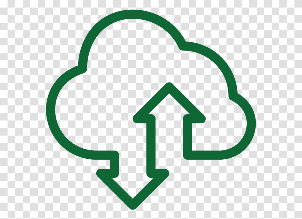 Icon Cloud Upload, Recycling Symbol, Cross, Number Transparent Png
