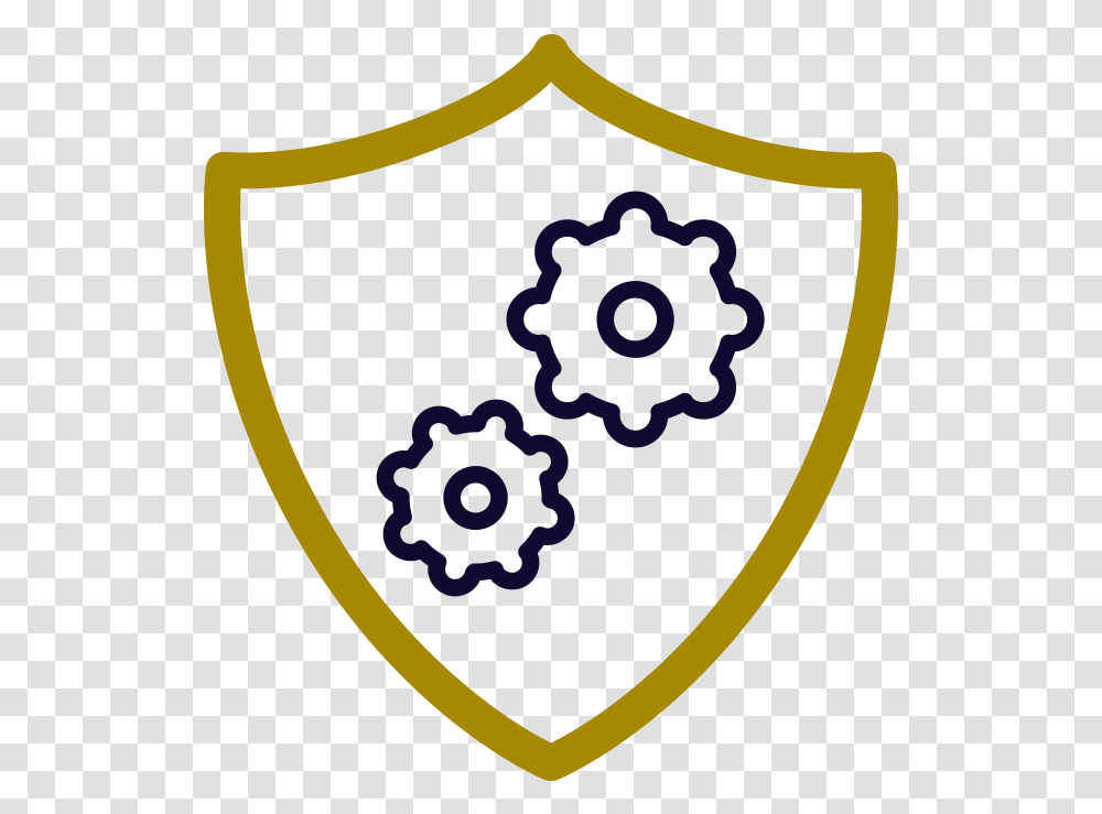 Icon Cogs Twitter Icon Outlining Icon, Shield, Armor, Rug Transparent Png