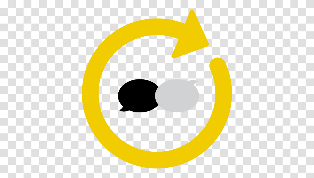 Icon Communication Yellow Yellow Communication Icon, Logo, Trademark Transparent Png