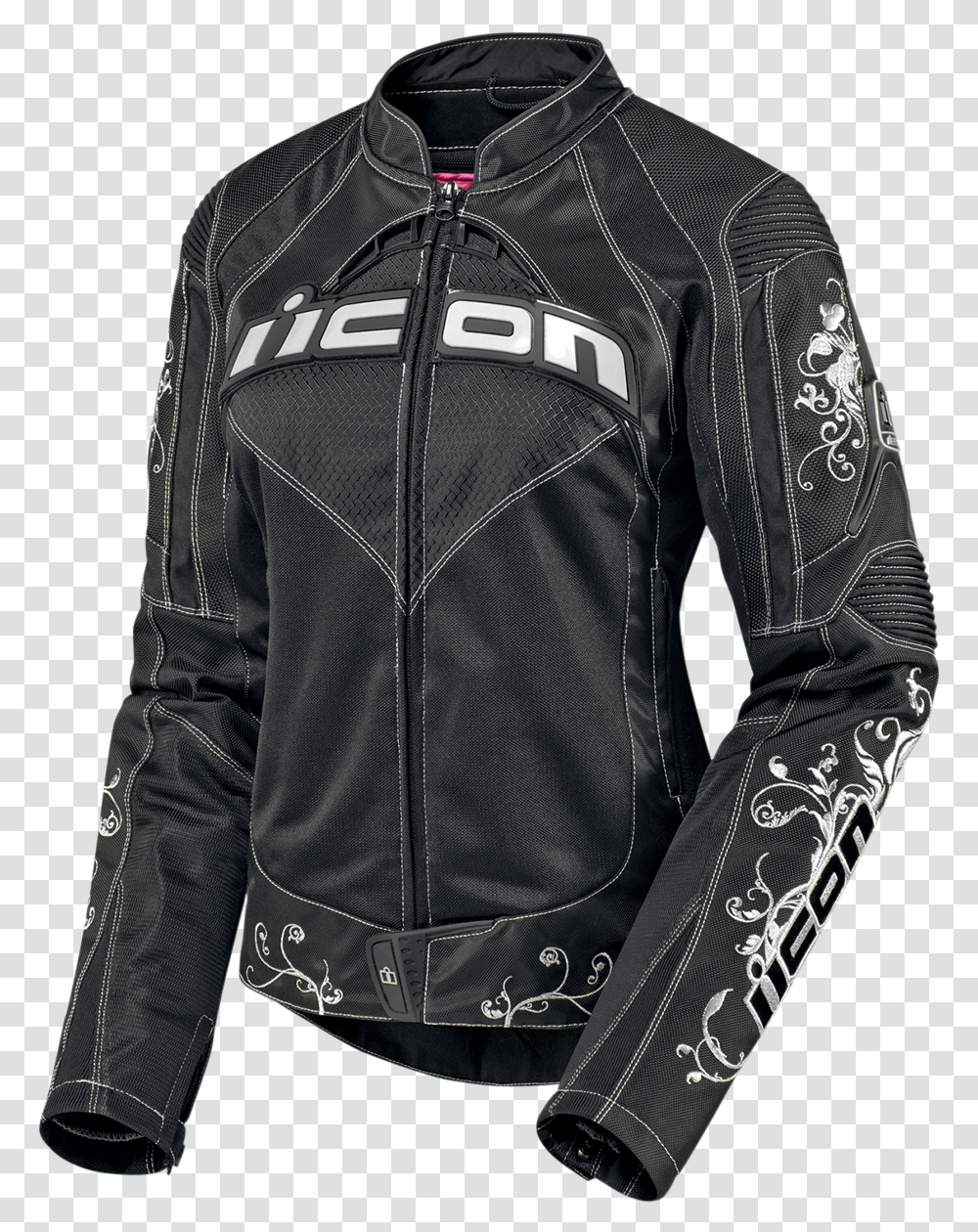 Icon Contra Speed Queen Jacket Long Sleeve, Clothing, Apparel, Coat, Leather Jacket Transparent Png