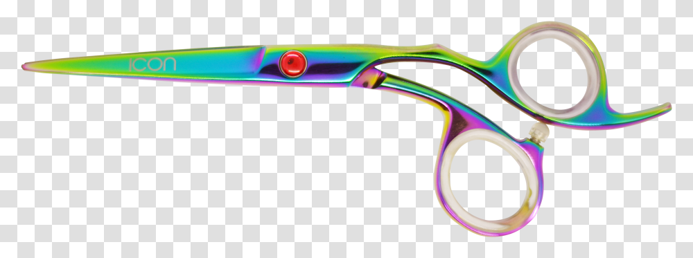 Icon Crane Multi Color Titanium Rainbow Shears Scossors Colorfulness, Scissors, Blade, Weapon, Weaponry Transparent Png