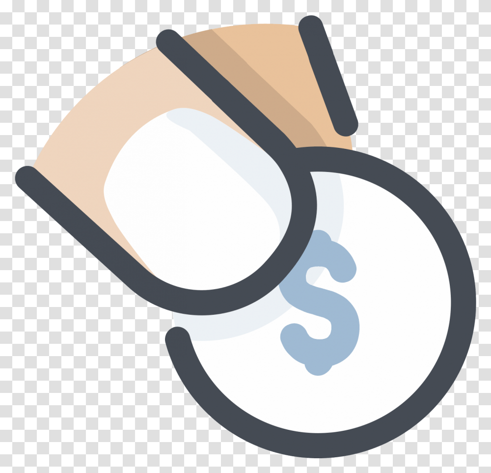 Icon Donation Clipart Donation, Tape, Hand, Magnifying, Label Transparent Png