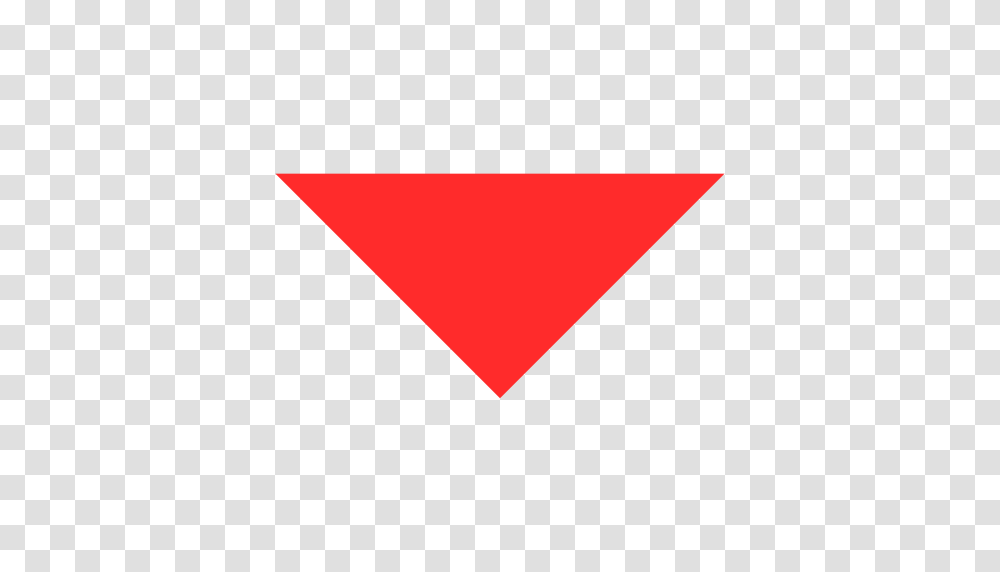 Icon Down Red Triangle Red Icon With And Vector Format, Business Card, Paper Transparent Png