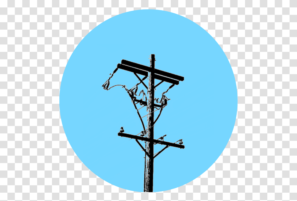 Icon Electricity, Utility Pole, Cable, Power Lines, Electric Transmission Tower Transparent Png